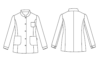 GARY'S Veste Travail Femme Rayee Diplomatica M