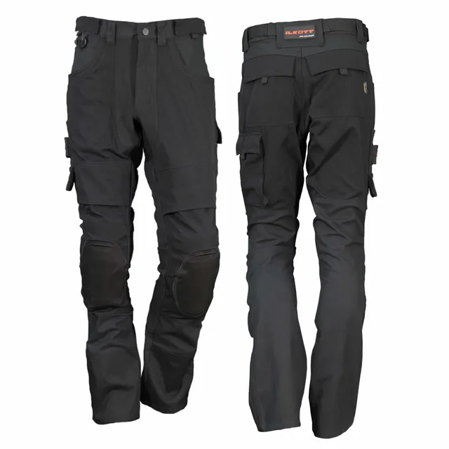 ILKOTT Pantalon ergonomique genouillères pantalon travail stretch