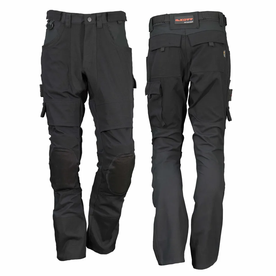 ILKOTT Pantalon ergonomique genouillères pantalon travail stretch