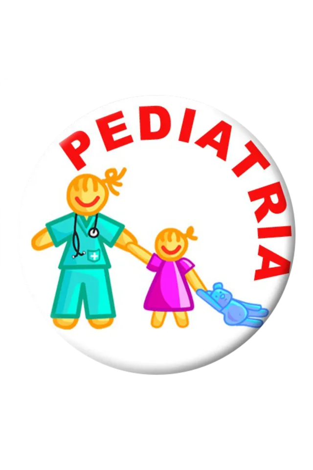 Enfermania Regalos Pediatria badge 38 mm plastifié