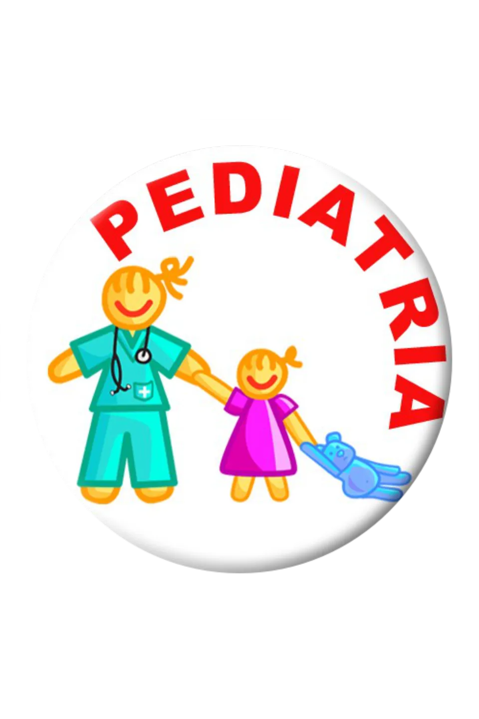 Enfermania Regalos Pediatria badge 38 mm plastifié