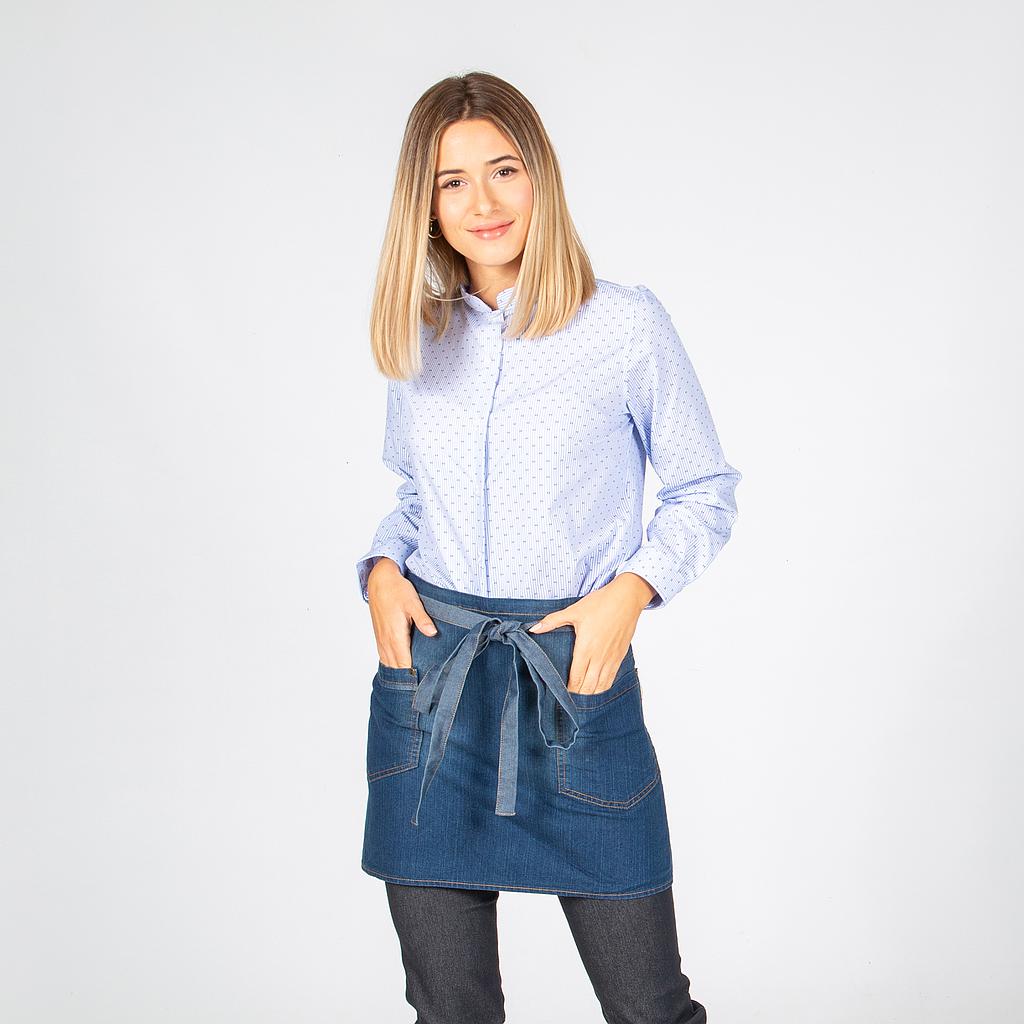 Gary's Aprons tablier court denim indigo 40x69 cm