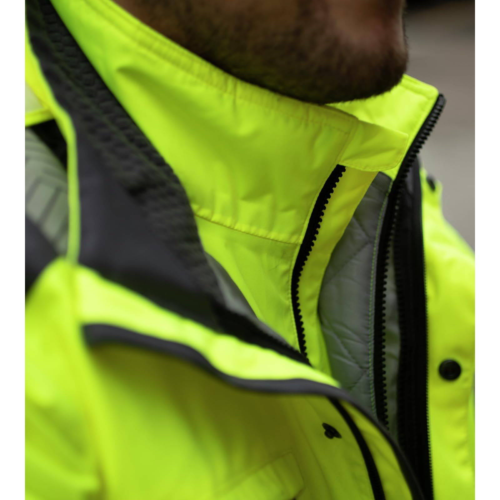 Würth MODYF Fluo parka 4 en 1 jaune fluo 5XL classe 3