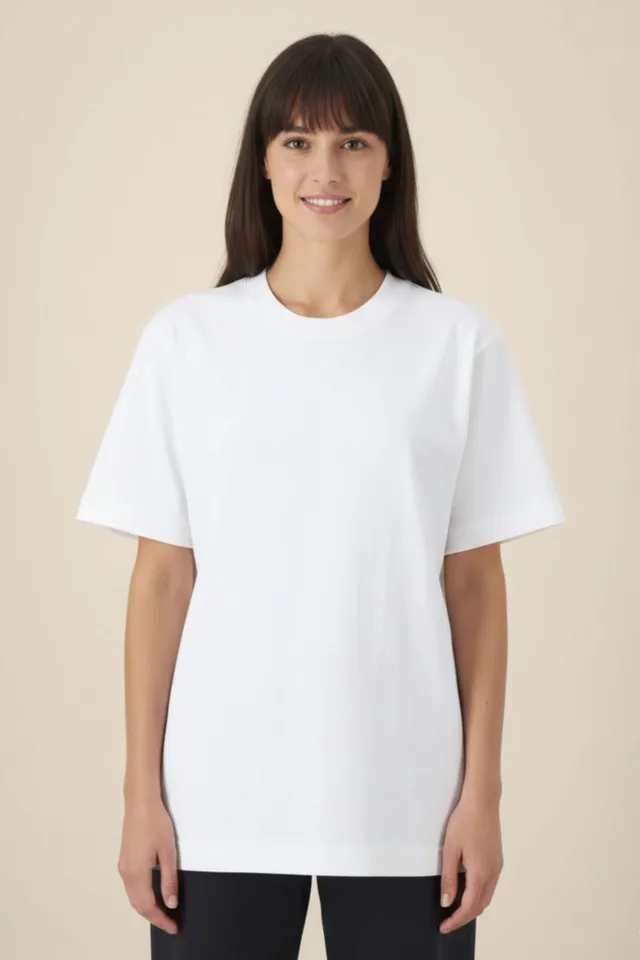 Aelin Slimfit NEW T-shirt heavy coton unisexe Noir motif
