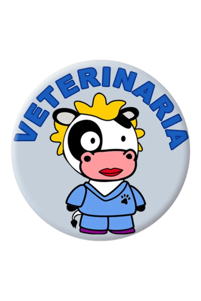 Enfermania Chapa badge vétérinaire 38 mm épingle