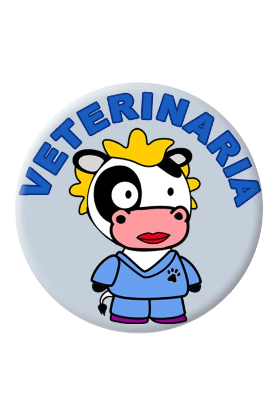Enfermania Chapa badge vétérinaire 38 mm épingle