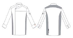Gary's Chef Circe veste cuisine homme blanche Coolmax