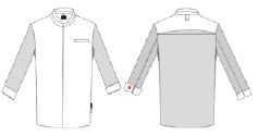 Gary's Agni veste de cuisine unisexe noir