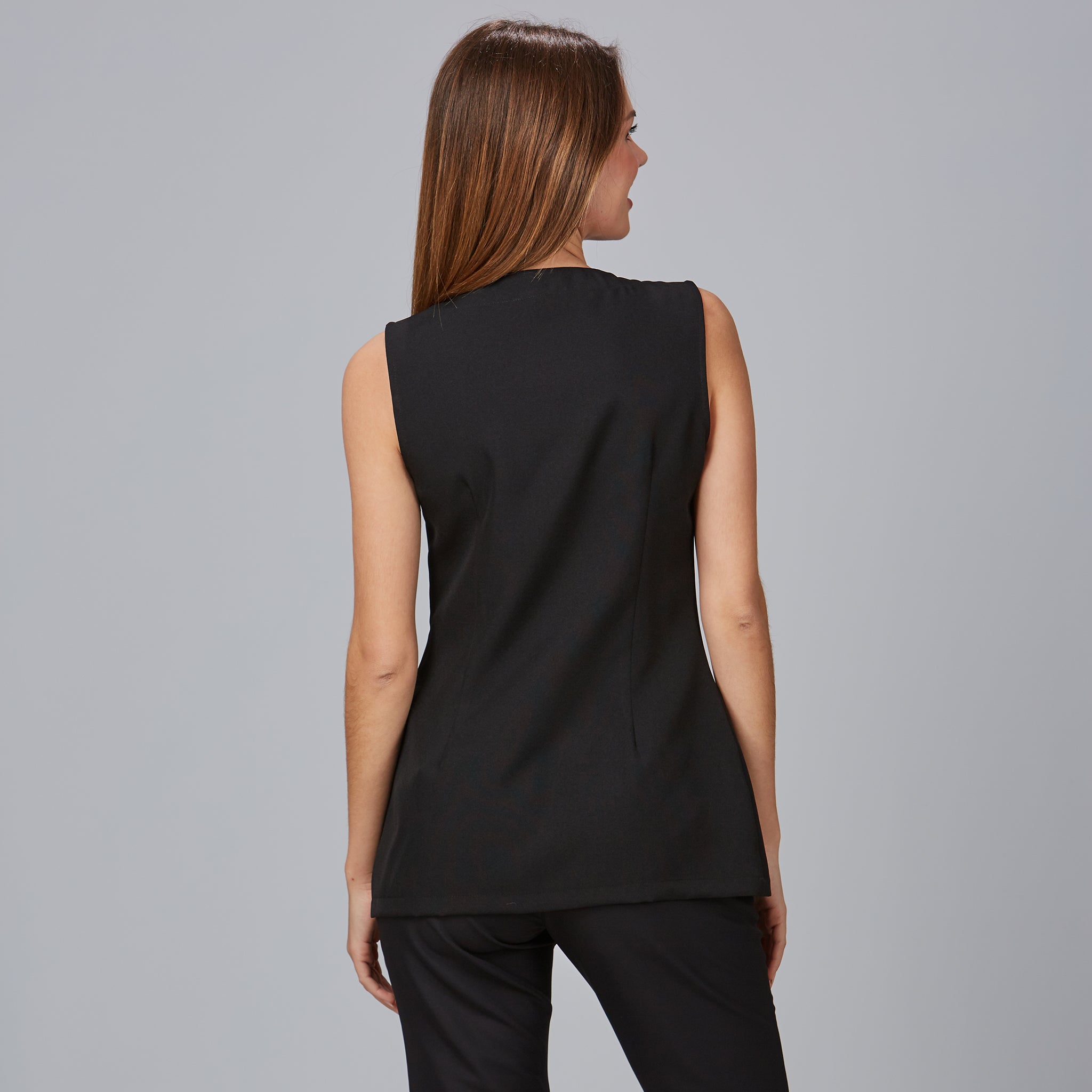 Gary's Antartida blouse femme noire sans manches zip