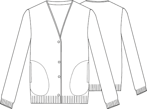GARY'S Knit cardigan travail femme blanc 38 poches