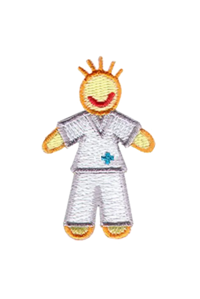Enfermania Regalos Chico patch thermocollant blanc