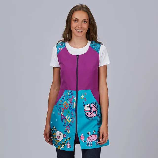GARY'S Océano blouse scolaire mauve sans manches
