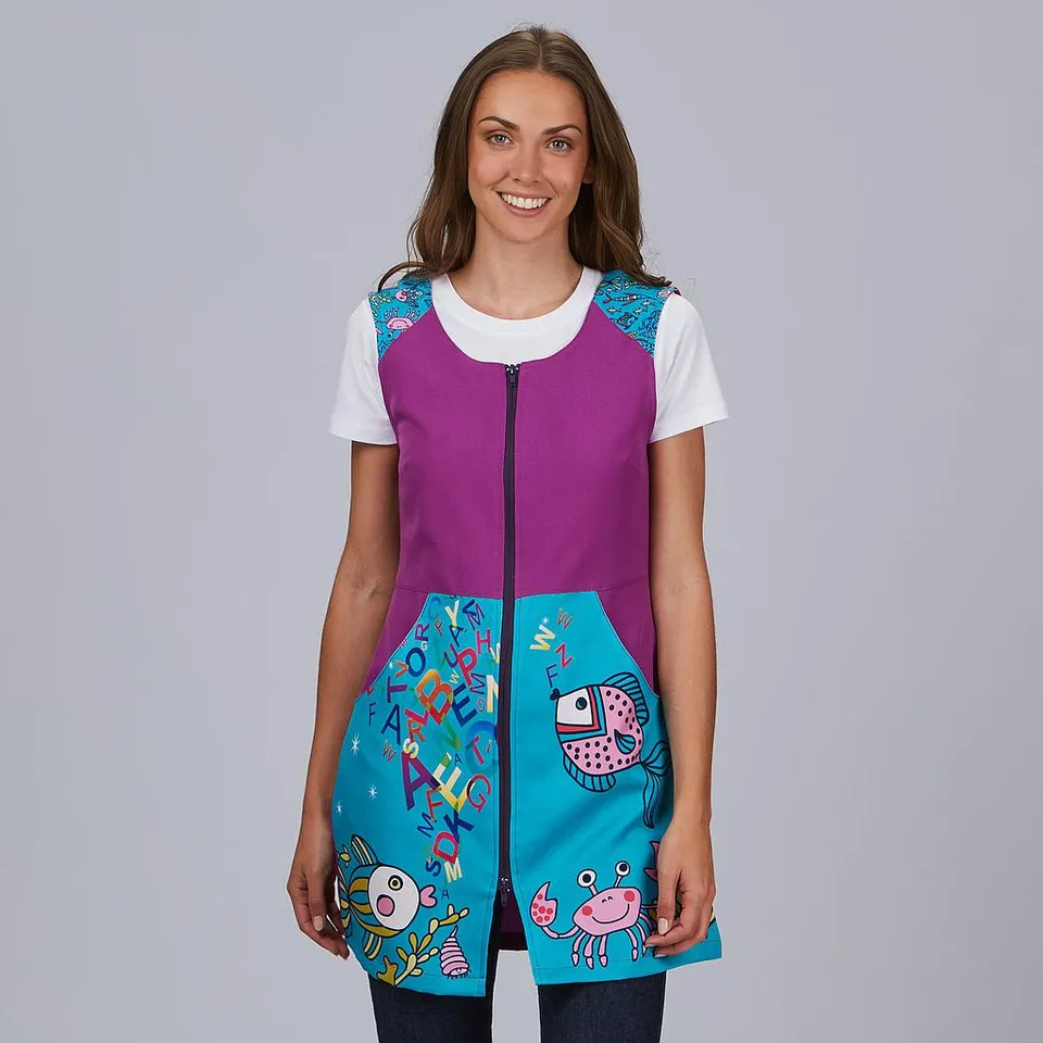 GARY'S Océano blouse scolaire mauve sans manches