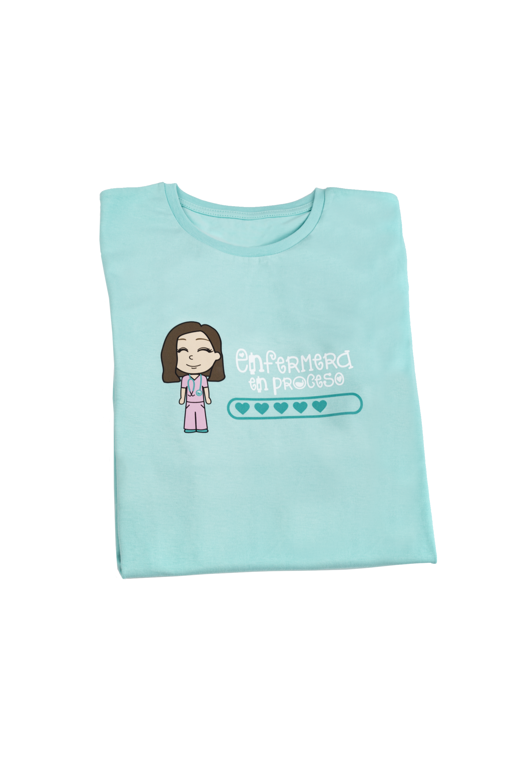 Enfermania Eco t-shirt femme Aqua coton bio S-2XL