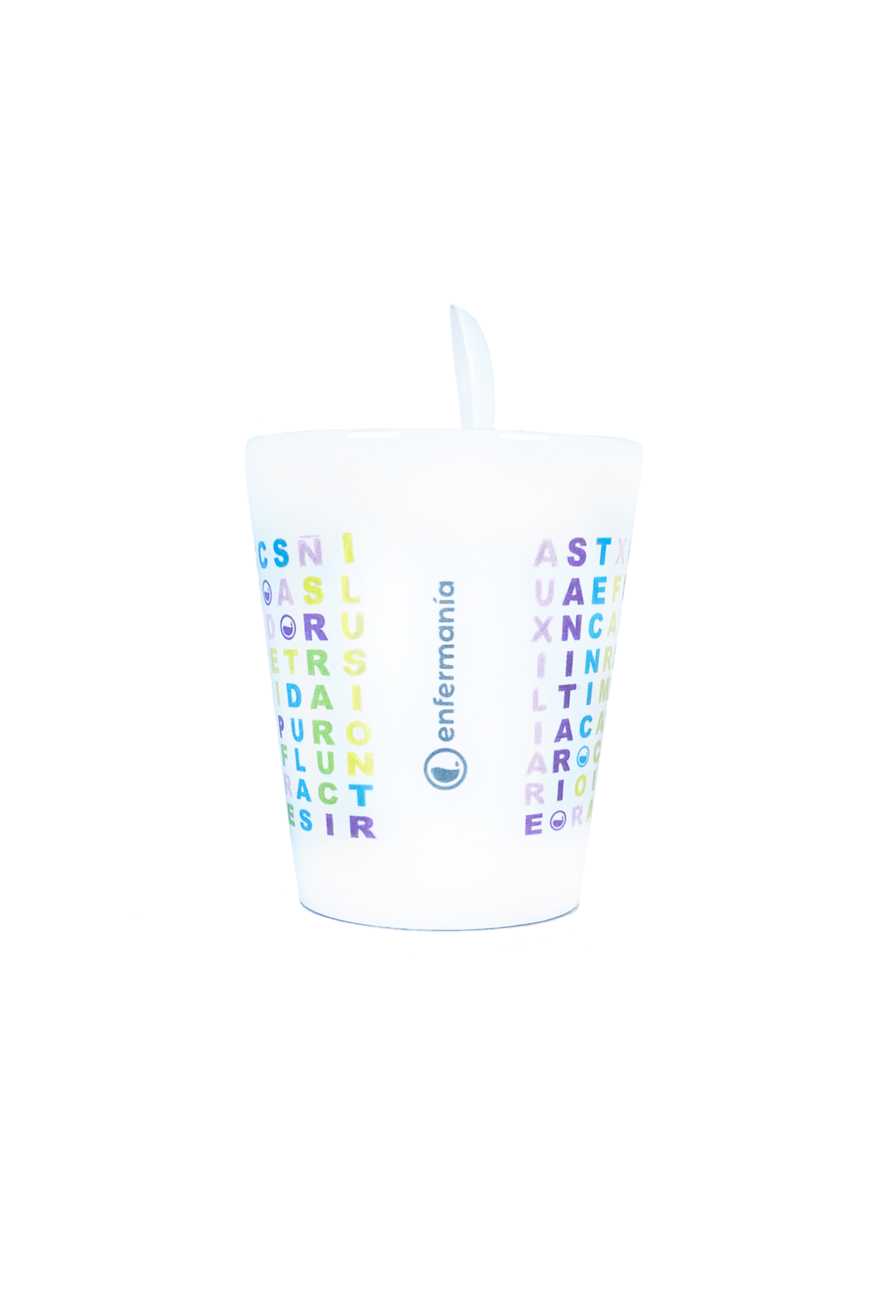 Enfermania Sopa de Letras tasse blanche 350 ml + cuillère