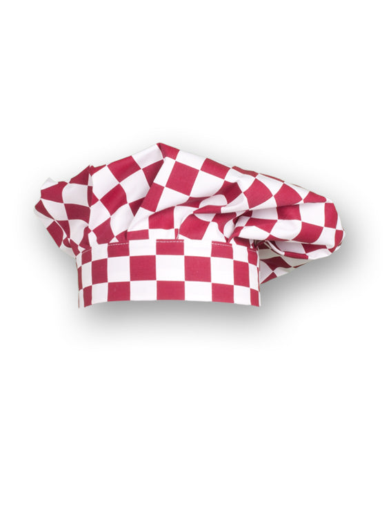 Toque Gary's Grand Chef imprimée carreaux noir blanc G