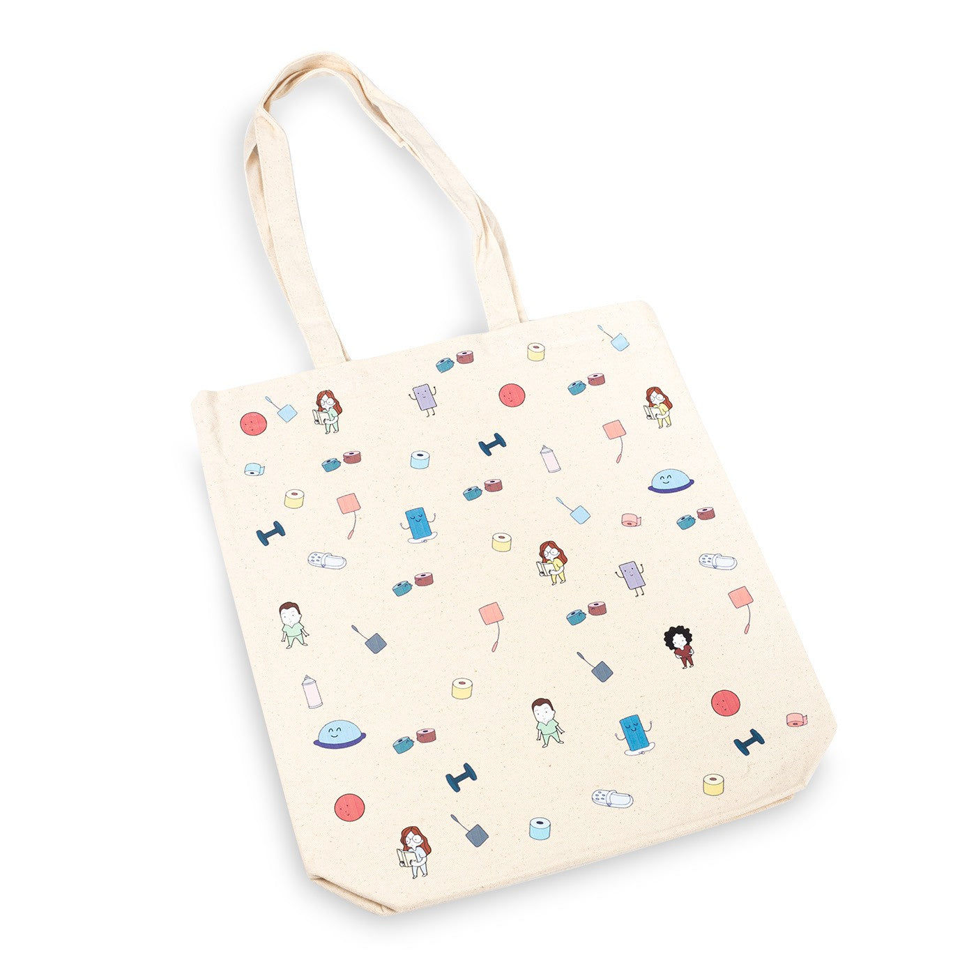 Enfermania Bolsas Acude a tu Fisio tote bag coton bio beige