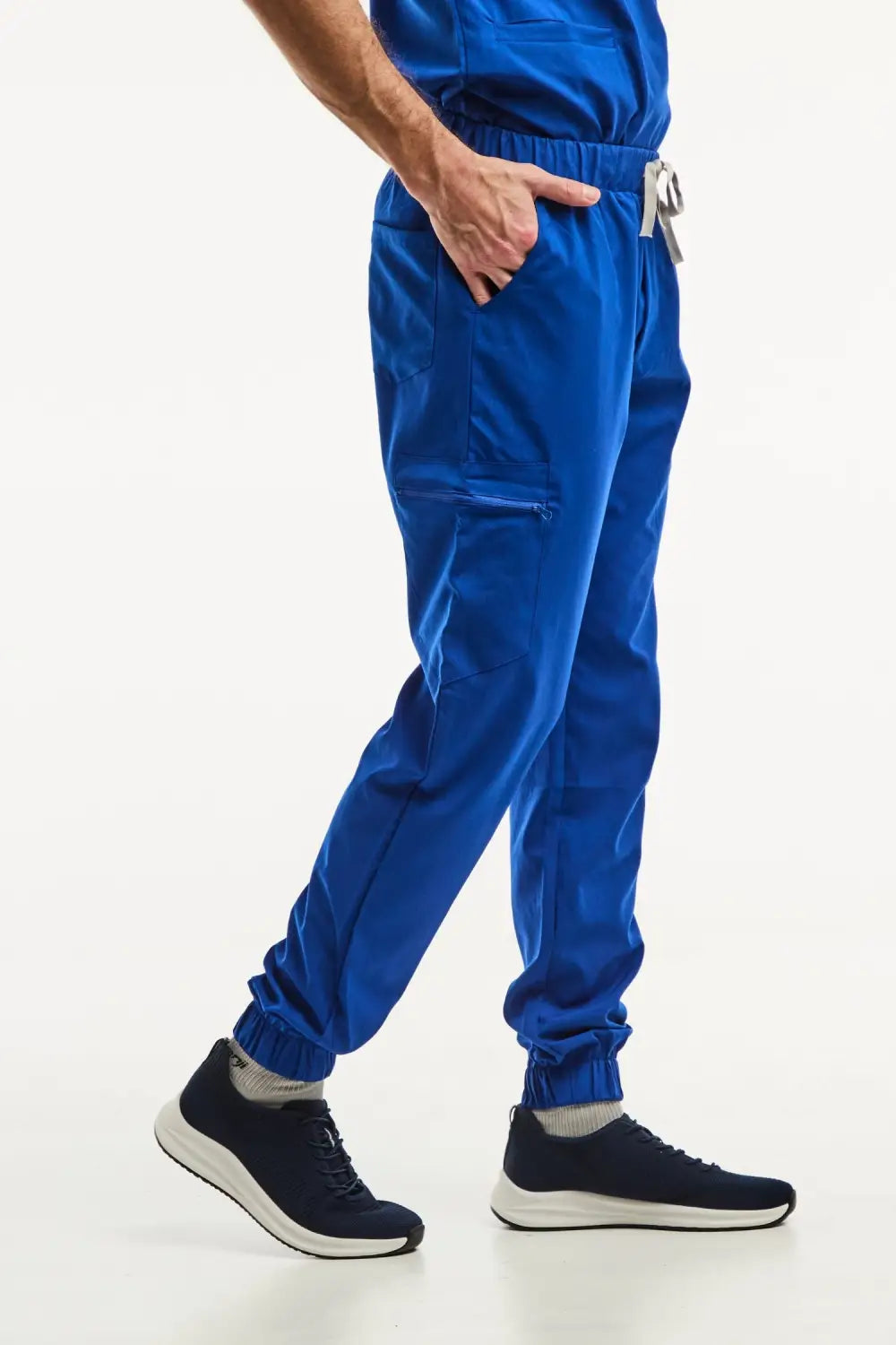 Aelin LUCA pantalon médical homme bleu royal 3 poches