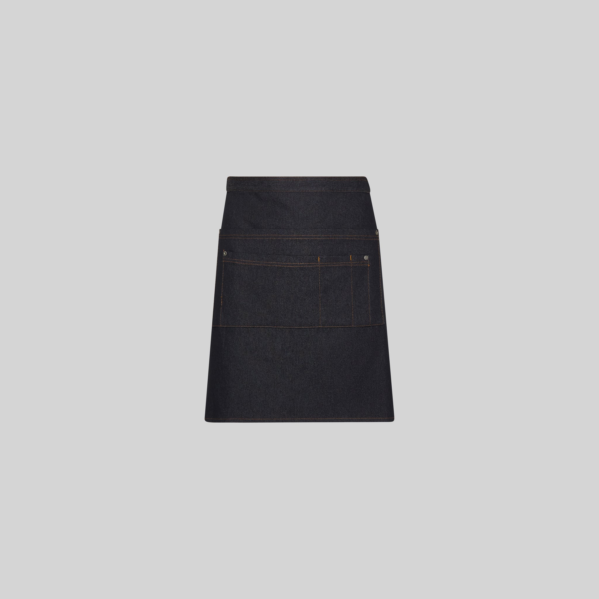 GARY'S Aprons Jordania tablier court denim noir TU