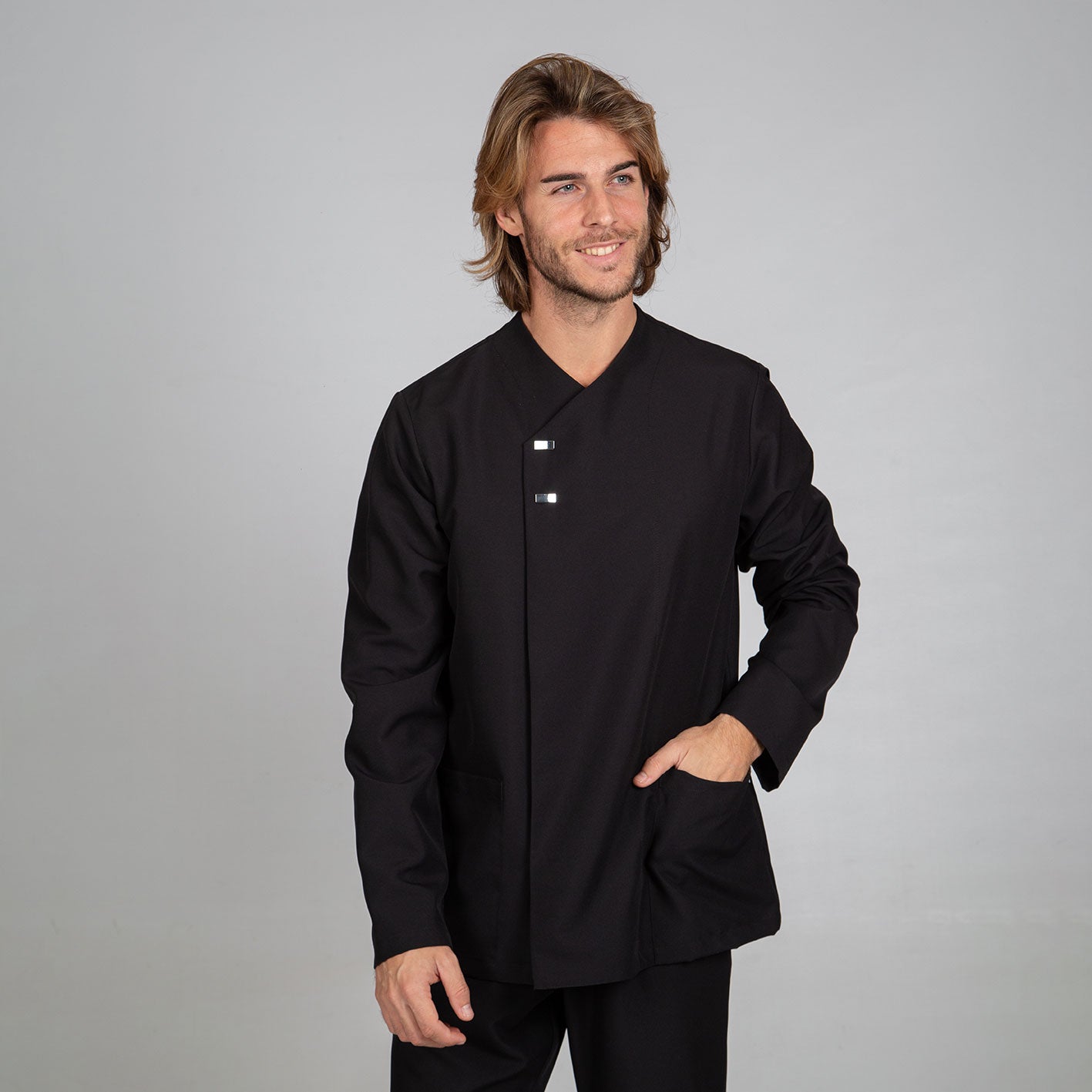 Gary's Fabián blouse homme noire L microfibre