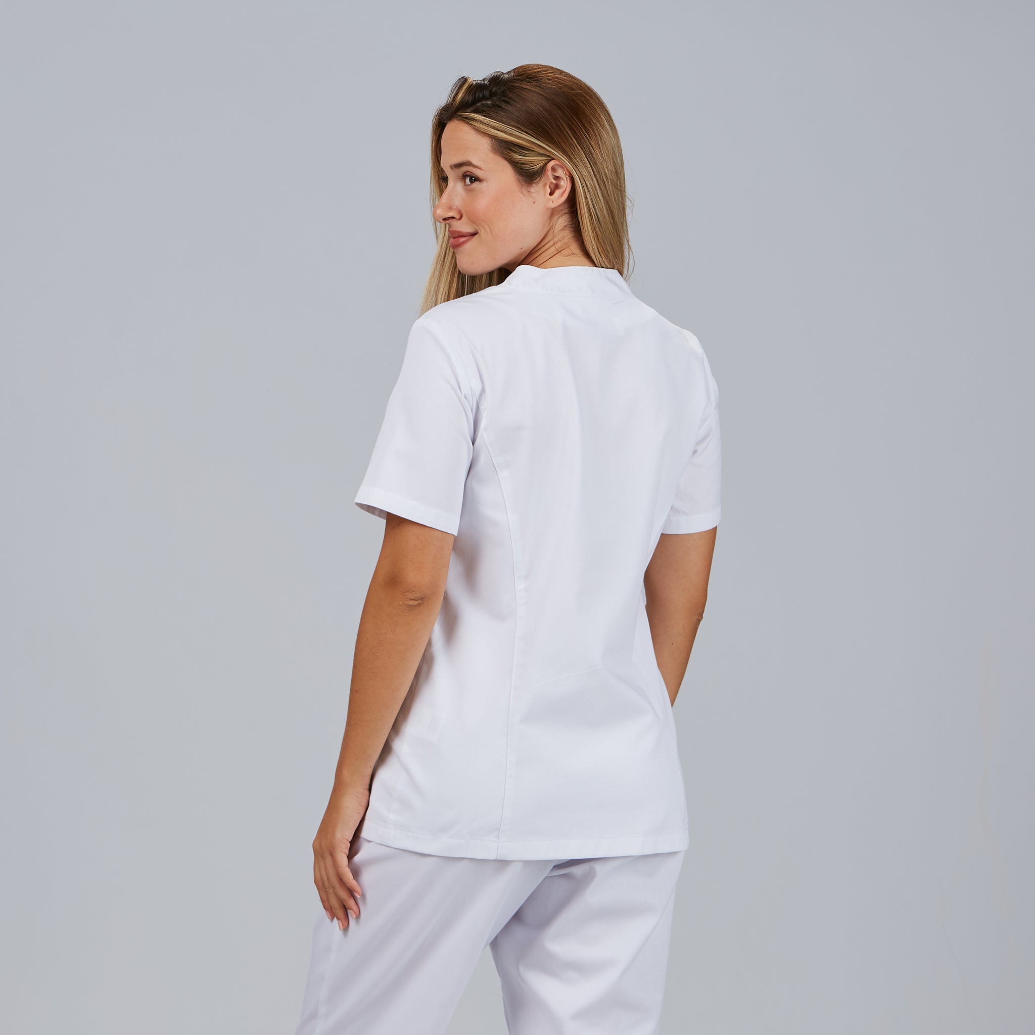 Gary's Oporto blouse médicale femme blanche pressions taille M
