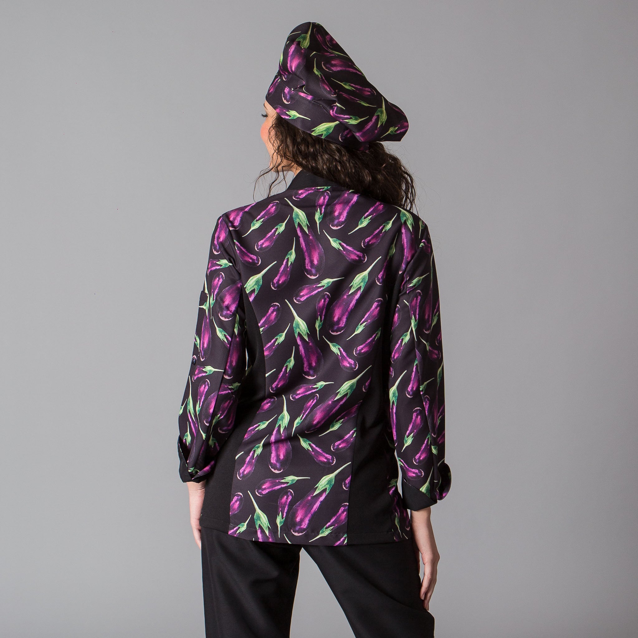Gary's Berenjenas Veste cuisine aubergine microfibre