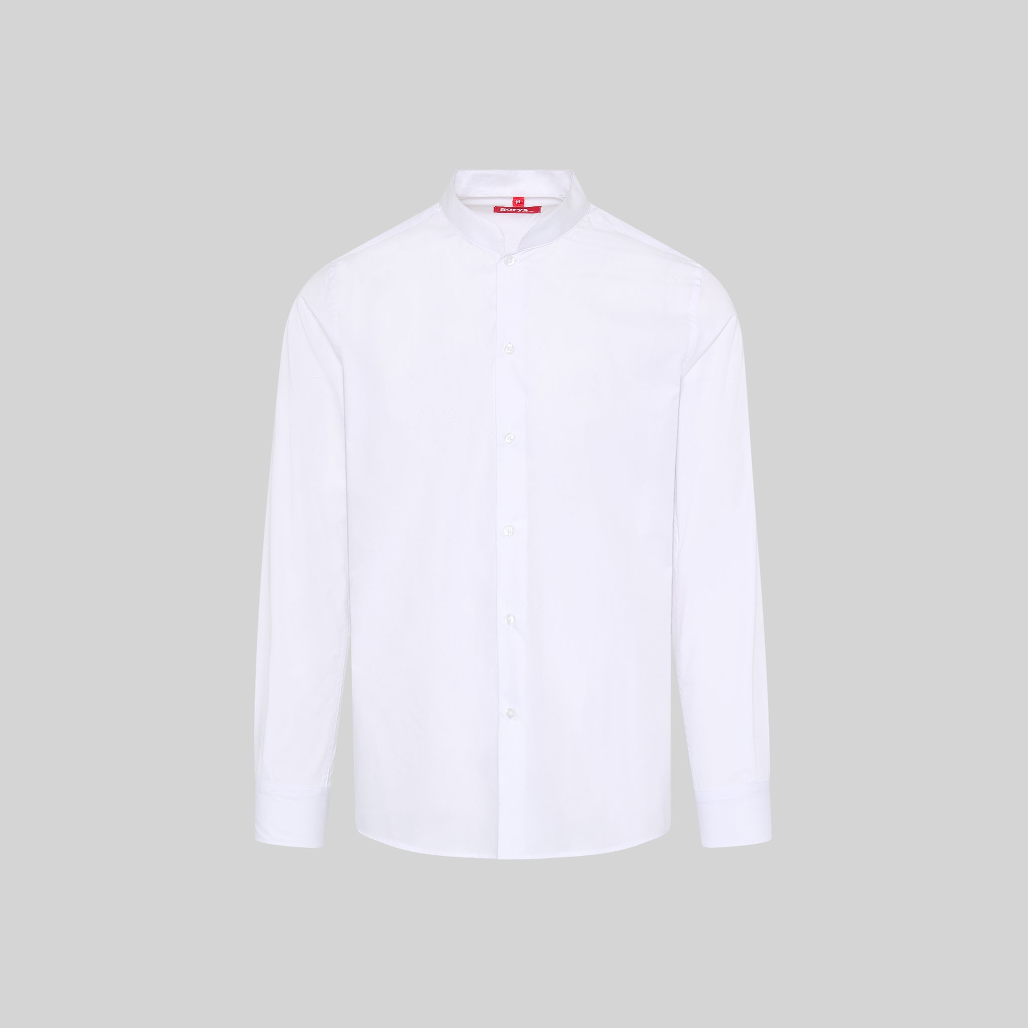 Gary's Shirts chemise homme col mao noire manches longues