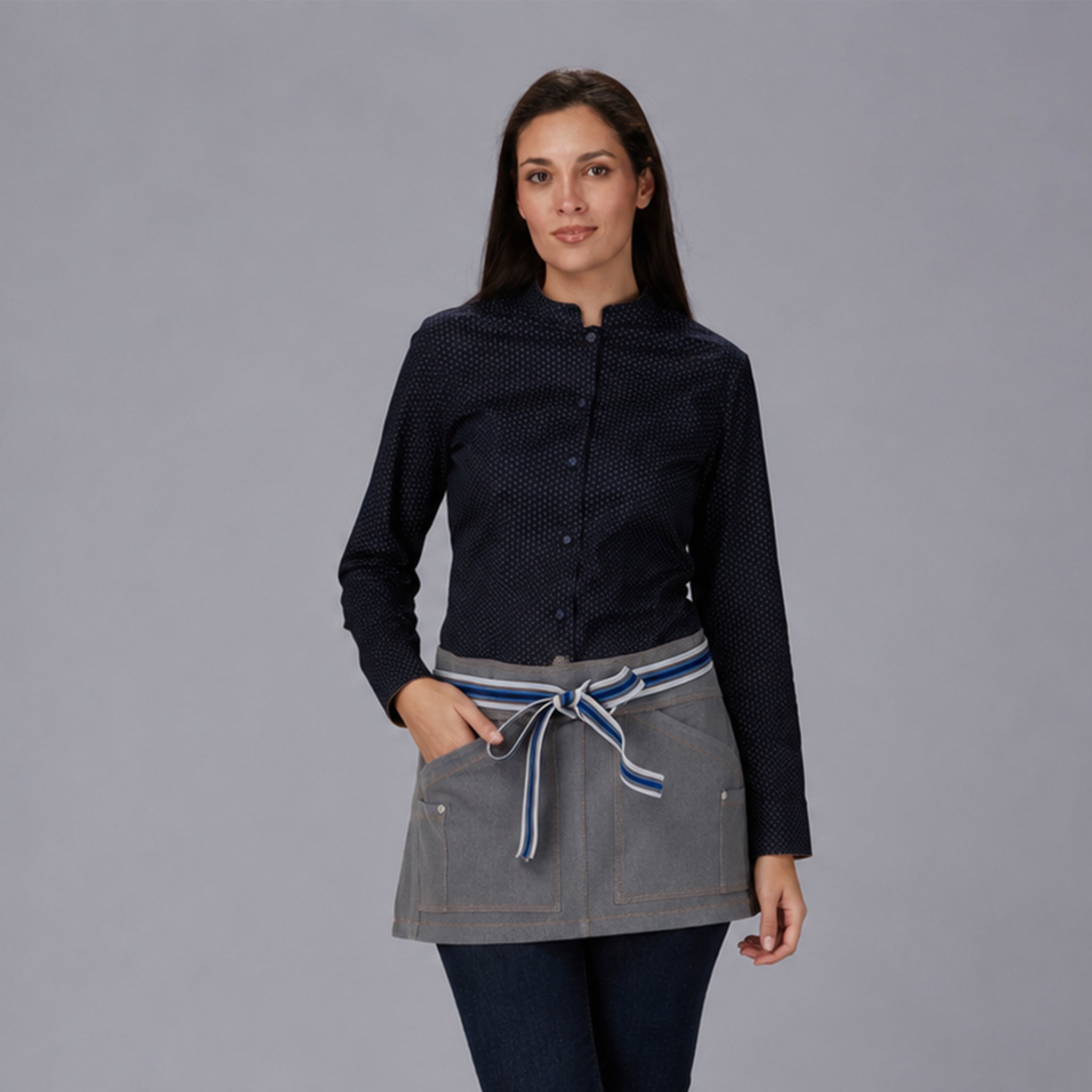 Gary's Sahara 330500 tablier court denim noir 30x55 cm