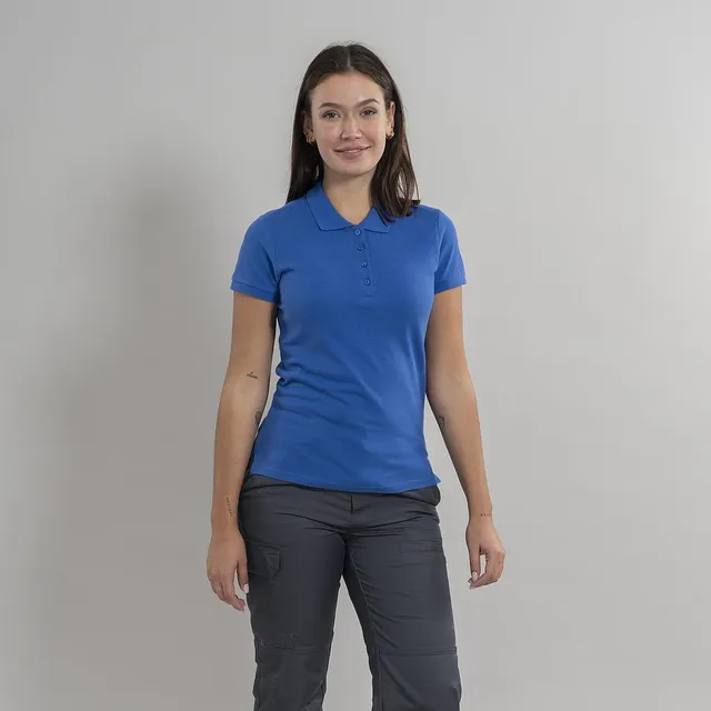 Gary's Olite polo femme noir piqué coton