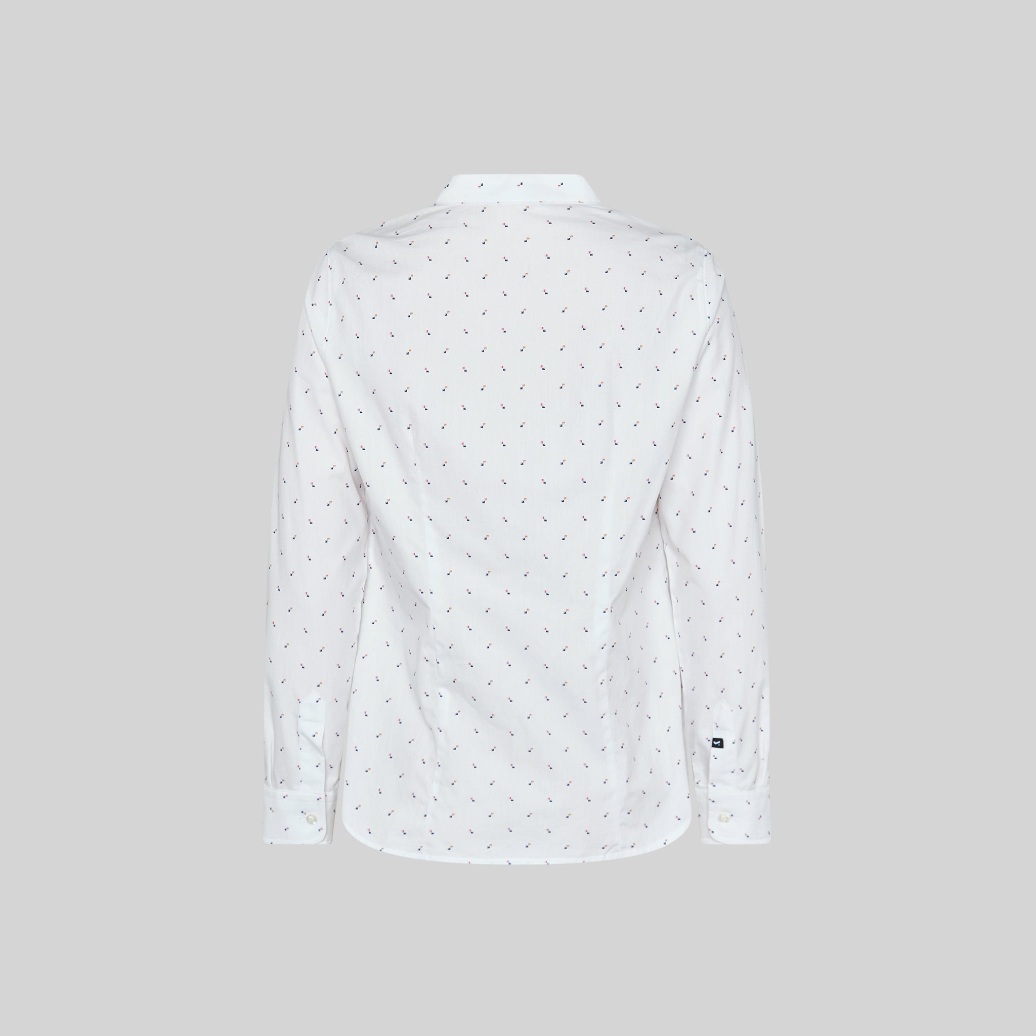 Gary's Ginevra Chemise Femme Cubes Coton Manches Longues