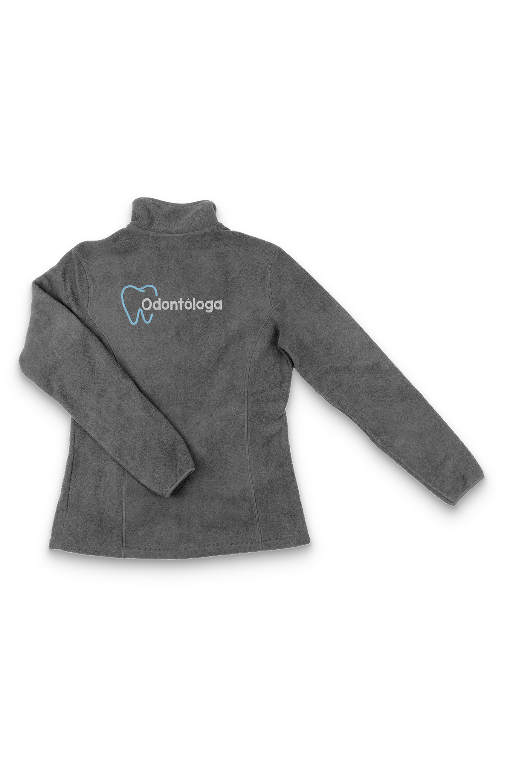 Enfermania Dentiste veste polaire femme grise personnalisée