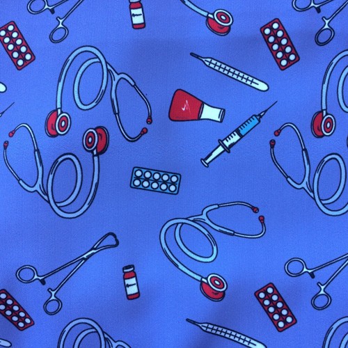 Enfermania Ropa blouse Medical Symbols microfibre L