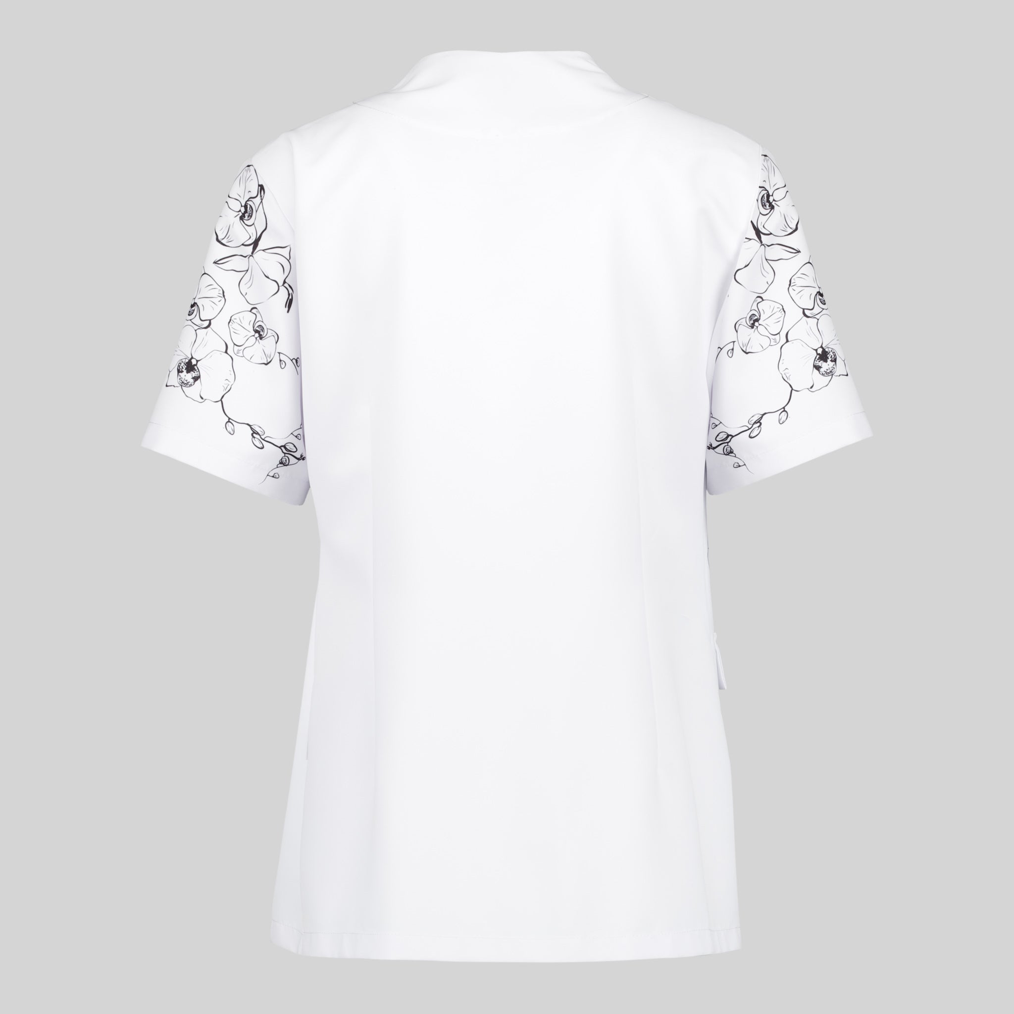 Gary's Shirts Alhelí blouse croisée femme blanche coiffure