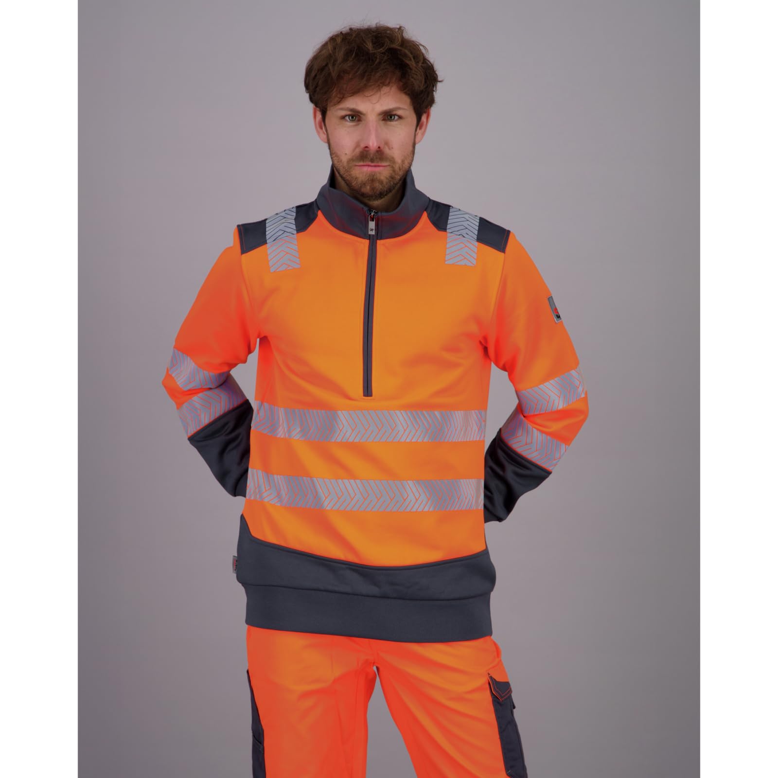 Würth MODYF Fluo sweat zippé haute visibilité orange taille M