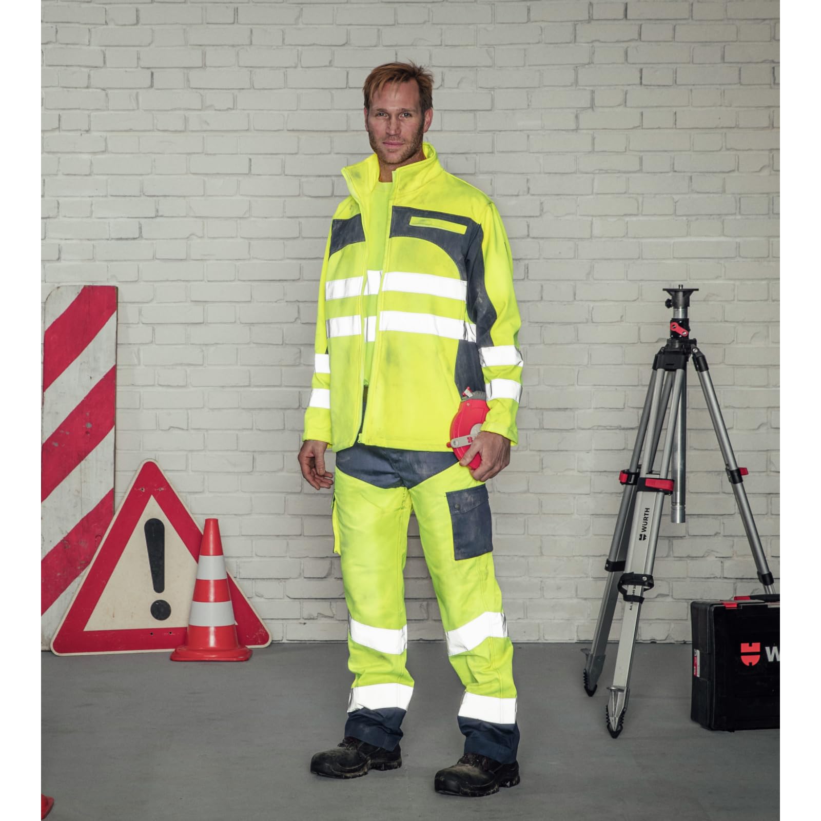 Würth MODYF Fluo softshell haute-visibilité jaune coupe-vent