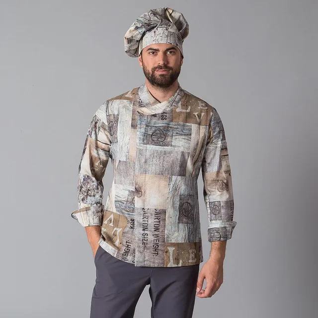 Gary's Maderas veste cuisine unisexe coton