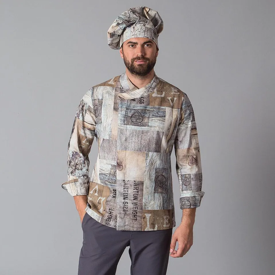 Gary's Maderas veste cuisine unisexe coton
