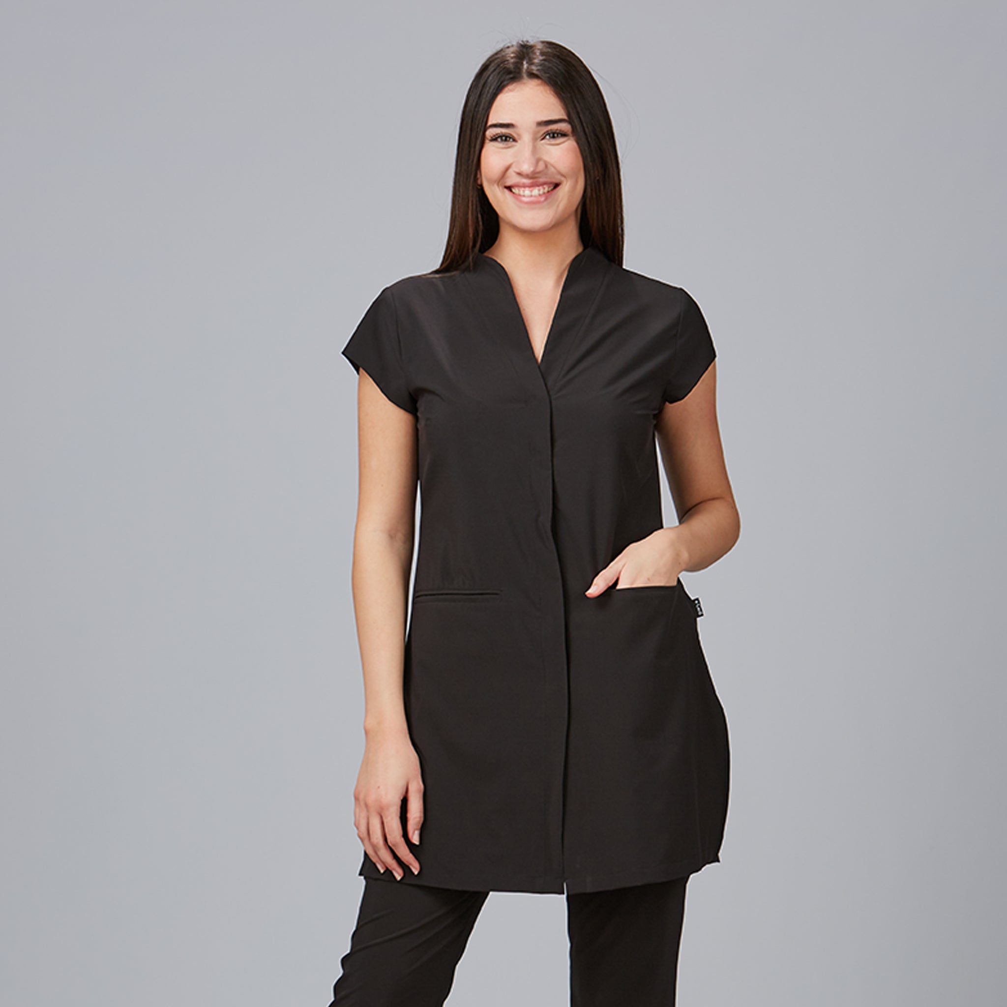 Gary's Madeira blouse femme noire manches courtes XS-XXL