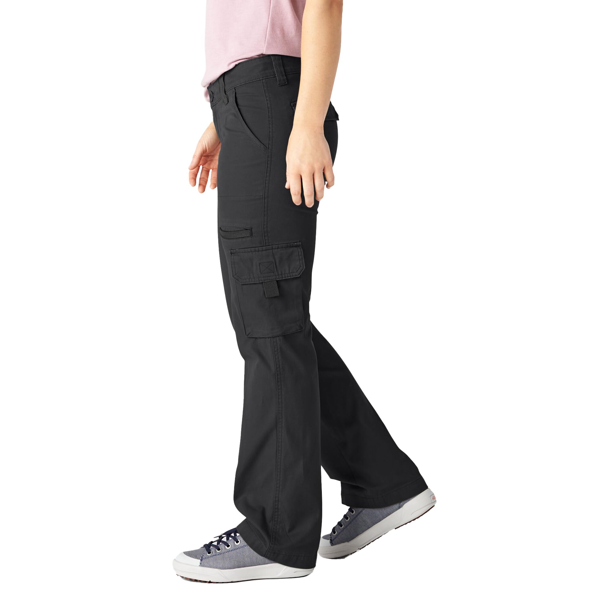 Dickies pantalon cargo sergé femme noir rincé taille 38