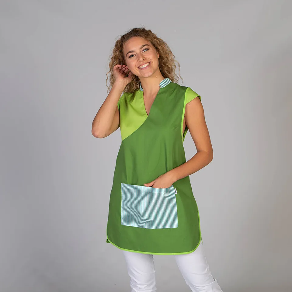 GARY'S Estela chasuble travail femme marine twill coton