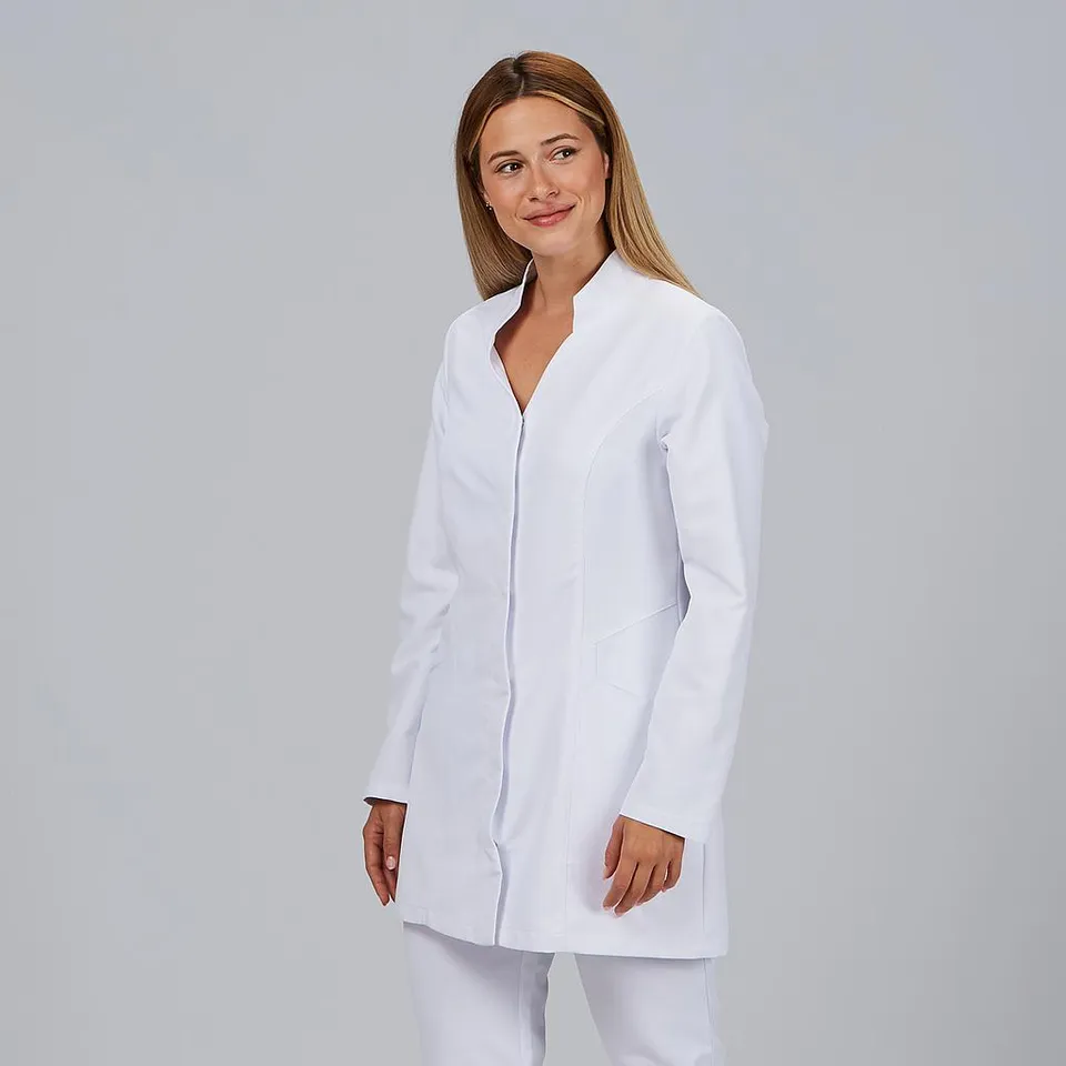 Gary's Priscila blouse médicale blanche femme col V poches
