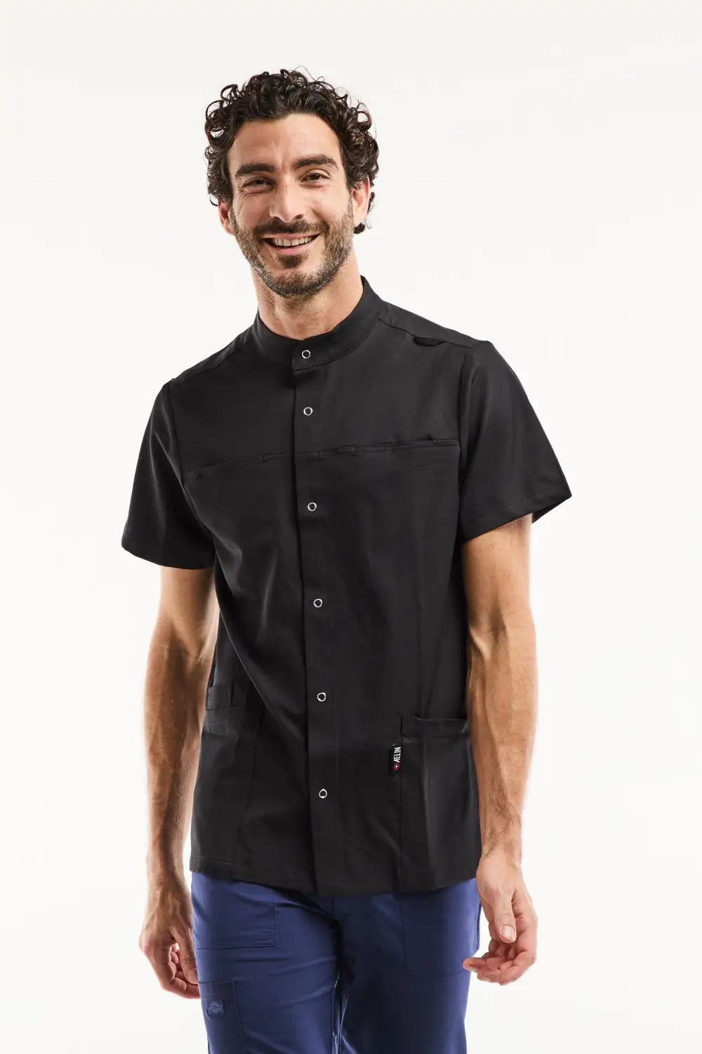 Aelin Noah blouse médicale homme noir stretch