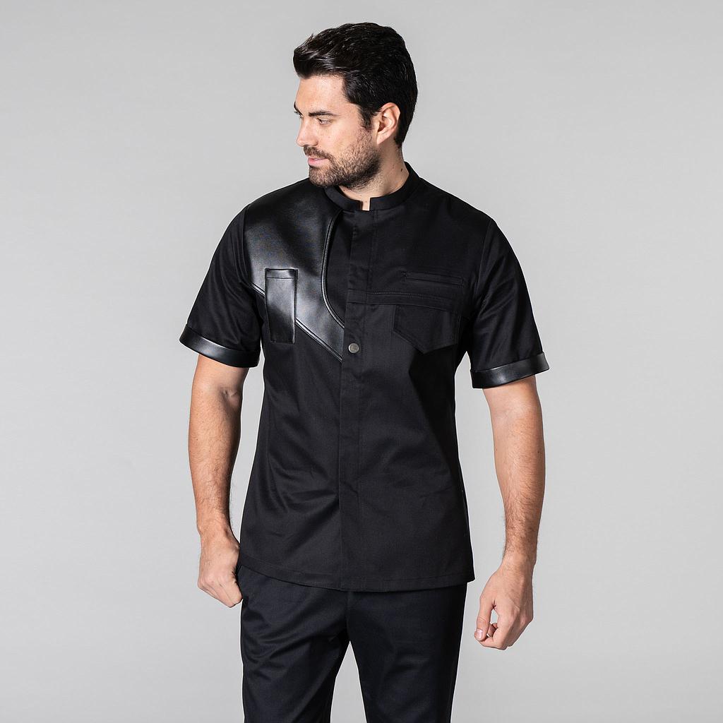 Gary's Chef Jackets veste cuisine Suarez noire manches courtes