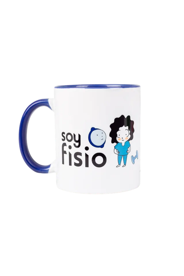 Enfermania Regalos tasse céramique bleu marine soy fisio 350 ml