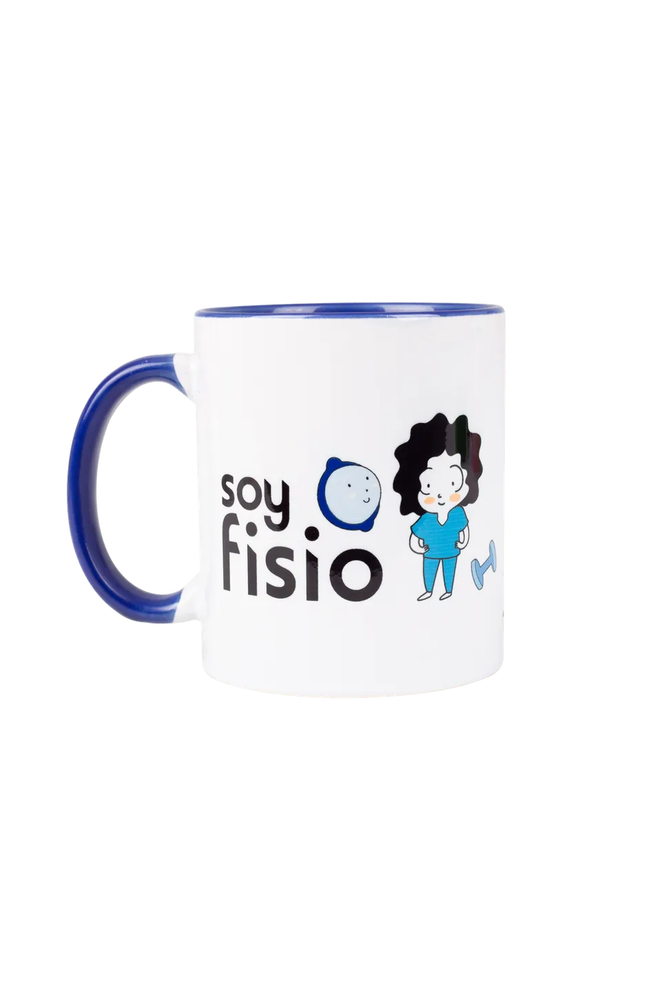 Enfermania Regalos tasse céramique bleu marine soy fisio 350 ml