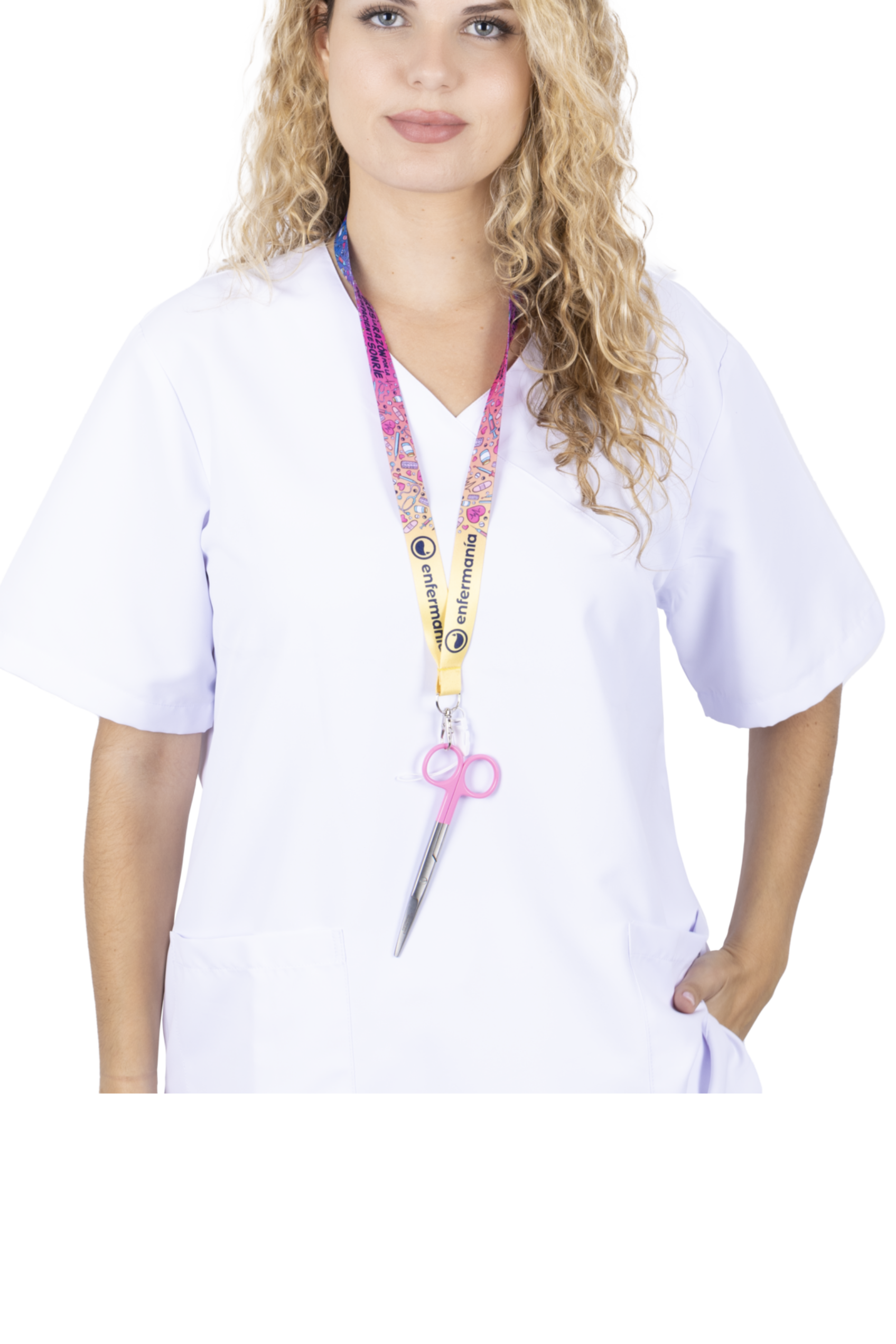 Enfermania Accesorios lanyard tour de cou Colorful badge soignant