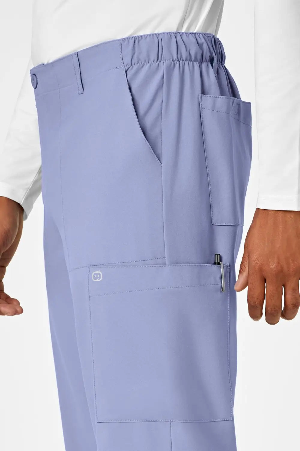 Aelin Luca W123 pantalon de bloc bleu ciel microfibre
