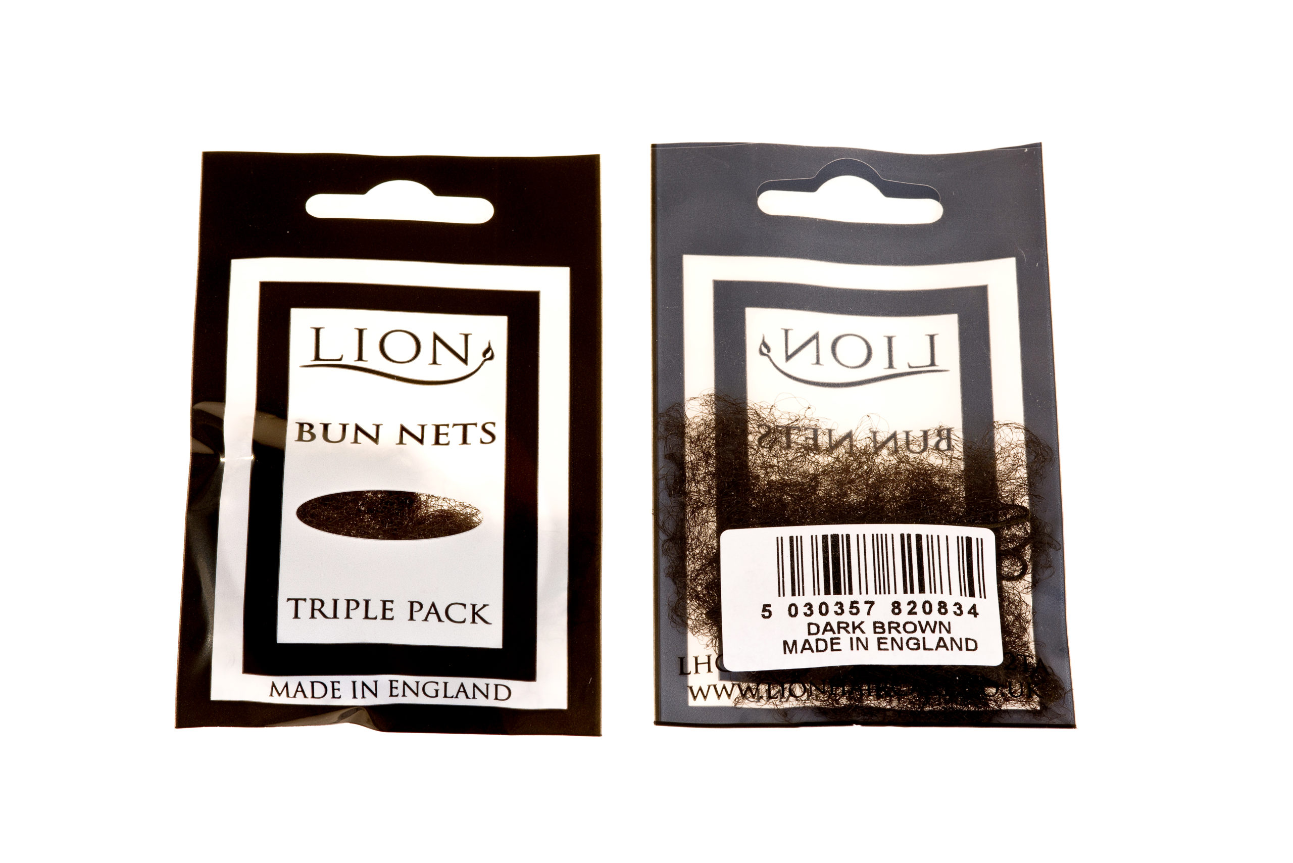 Lion Haircare Bun Nets filet chignon nylon lot 3