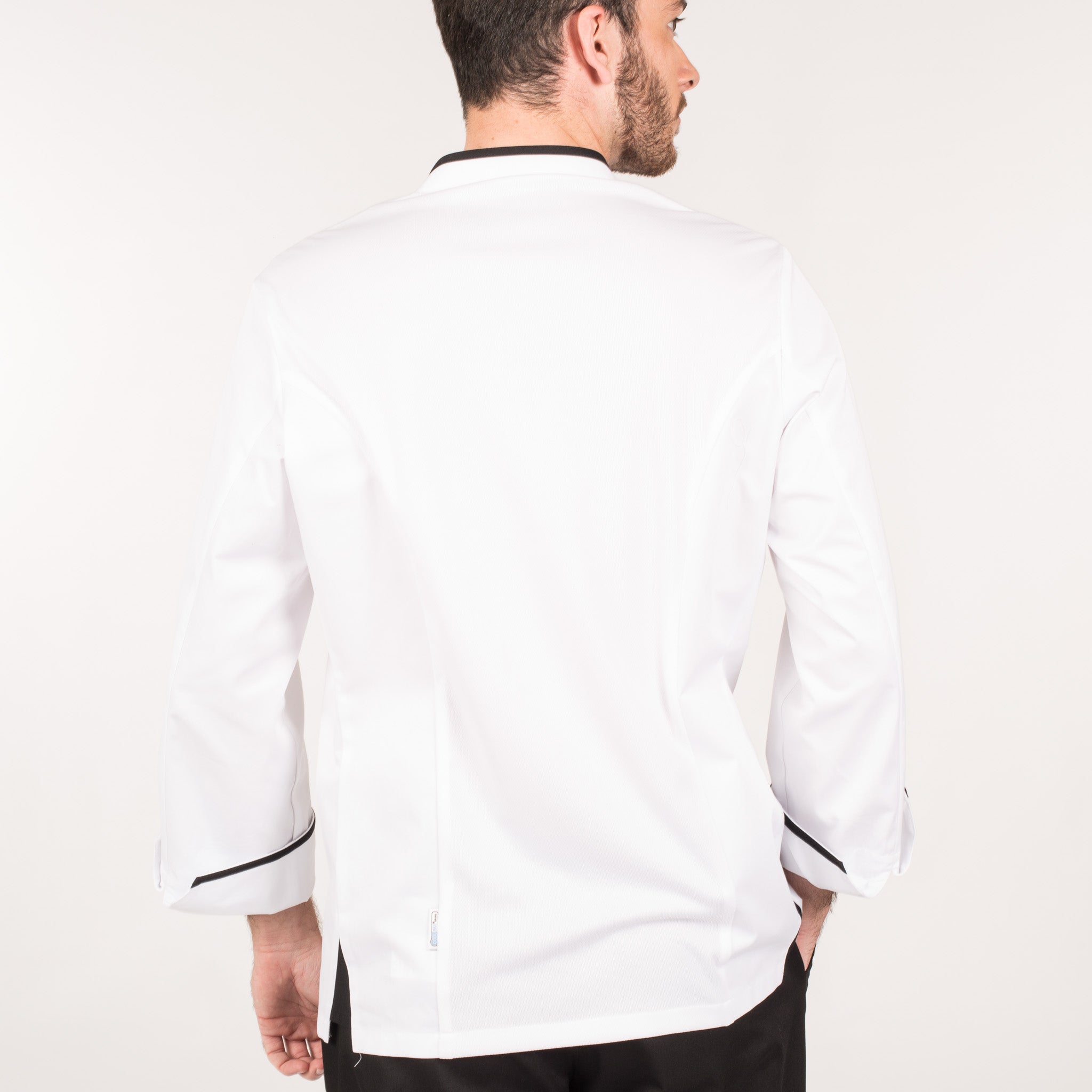 Gary's Deimos veste chef homme blanche stretch