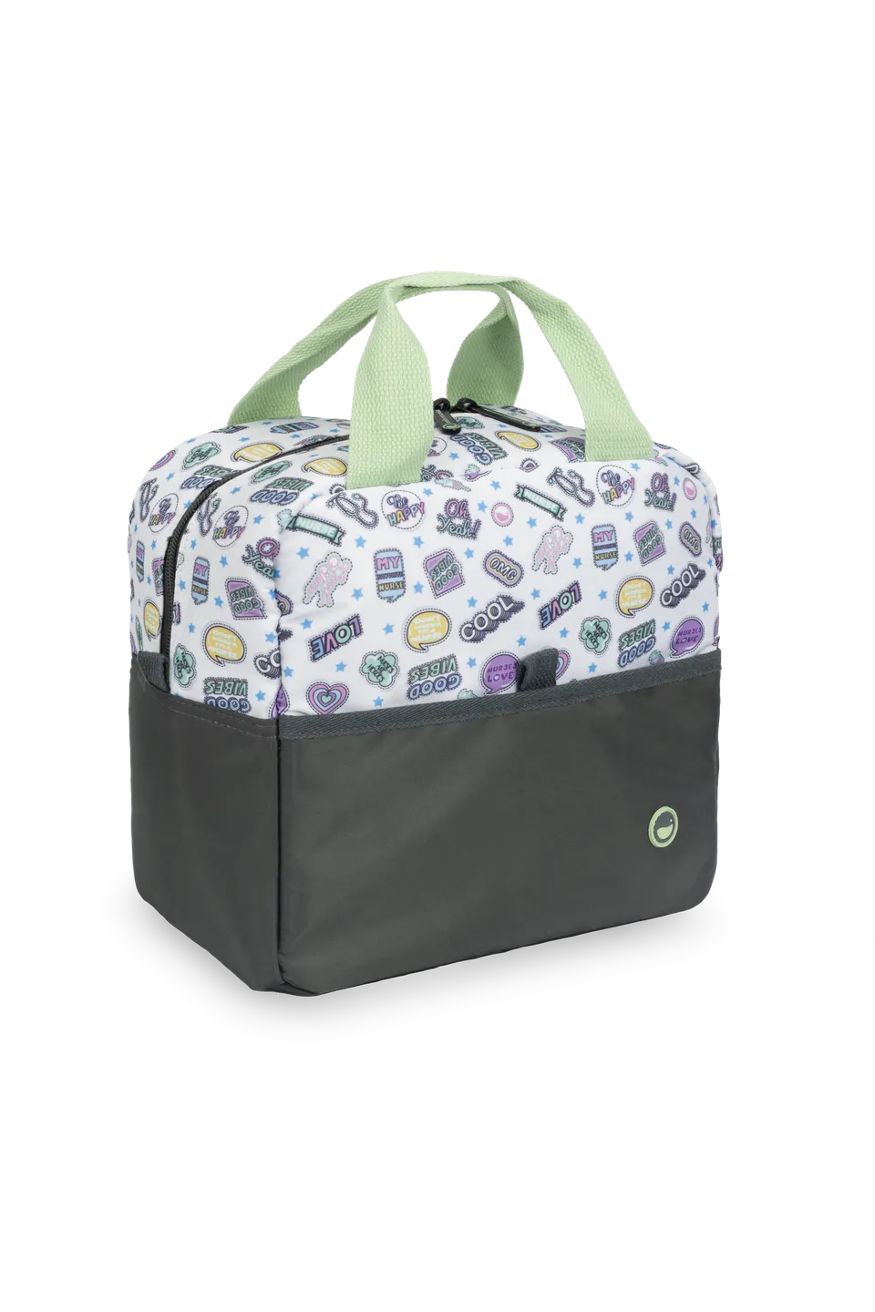 Enfermania Stickers sac isotherme menthe 26x16x17 cm